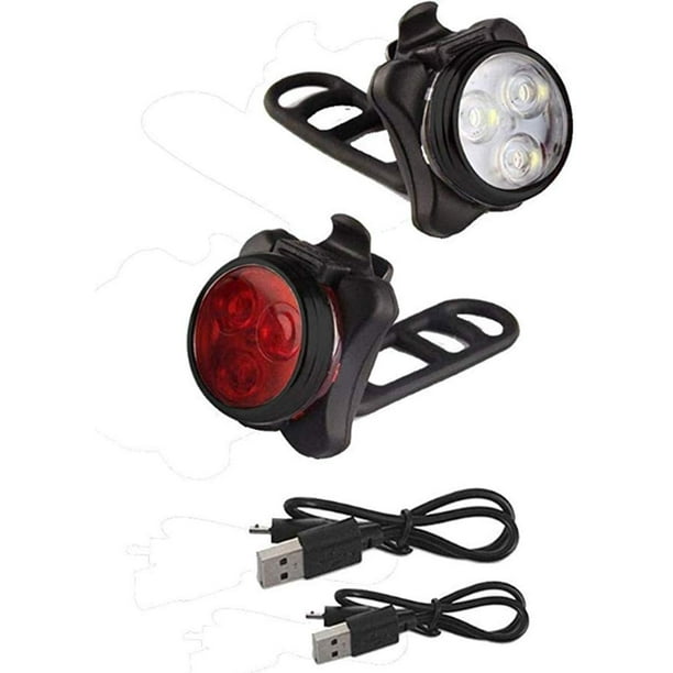 2 en 1 - Eclairage vélo rouge et blanc en 1 Lampe LED vélo - Kit éclairage  vélo