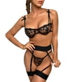 thumbnail image 1 of Gibobby Conjunto de lencería Lenceria Extreme Sexy Dessous New Luxury Sexs Color Negro Mujeres Sexy Liguero Lencería Sex Bra and Panty Sets Lenceria Bragas(Negro, G), 1 of 5