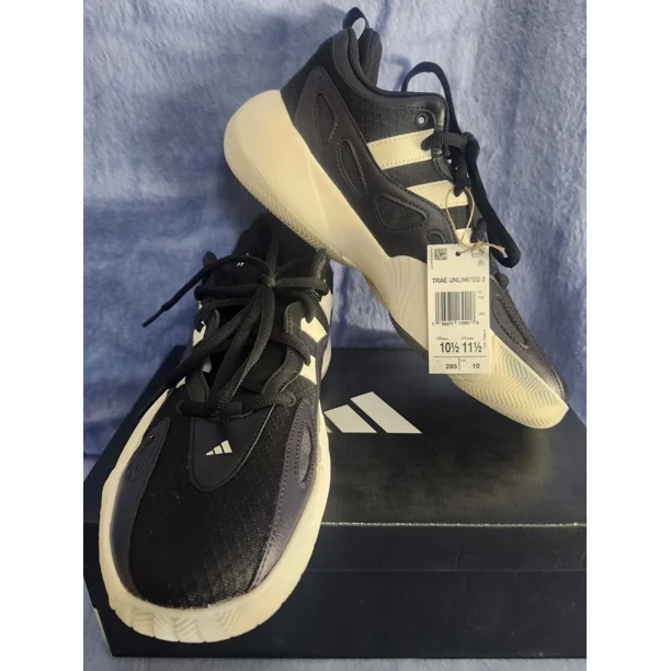 Ad-id-as Trae Unlimited 2 Black White Oreo Basketball Sneakers IE7764 Men10.5