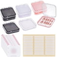 thumbnail image 1 of Caja de almacenamiento para uñas postizas (9 unidades), incluye 9 tarjetas de presentación y 36 cintas adhesivas., 1 of 5