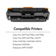 414X Toner Cartridges 4-Pack High Yield with Chip Compatible for 414X 414A Color LaserJet Pro MFP M479 M479fdw M479fdn M454 M454dn M454dw Enterprise MFP M480f (Black, Cyan, Magenta, Yellow)