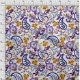 thumbnail image 4 of oneOone Cotton Flex Purple Fabric Asian Paisley Floral Sewing Material Print Fabric By The Yard 40 Inch Wide, 4 of 4