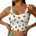 thumbnail image 2 of Lsque Cute Ladybugs Printed Women'S Sports Bra, Compression, Moisture Wicking, High-Impact Sports Bra For Women,Supportive sports bra-X-Large, 2 of 9