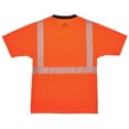 thumbnail image 2 of Ergodyne GloWearÂ® 8280BK Type R Class 2 Black Front Performance T-Shirt, Orange, S, 2 of 2