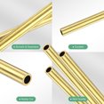 thumbnail image 2 of Uxcell 3Pcs H62 Brass Round Tube, 6mm OD 1mm Thick 300mm Length Straight Pipe Tubing for Construction/Machining/DIY Crafting, Metal Straight Pipe, 2 of 7