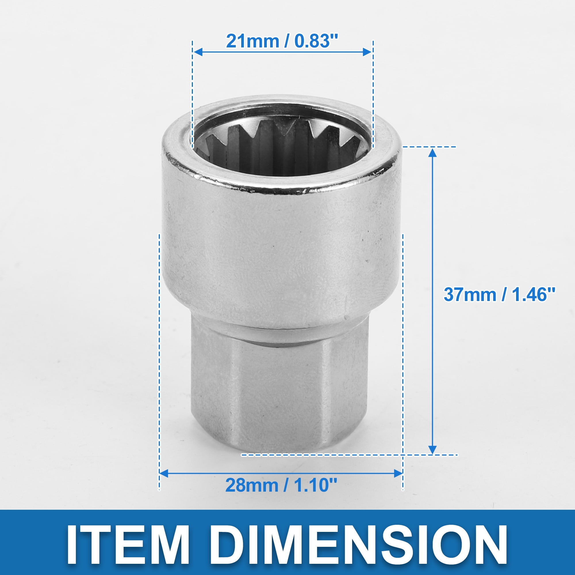 Unique Bargains Vehicle Wheel Lock Lugnut 51 Anti-theft Screw Nut Removal Key Socket