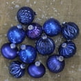 thumbnail image 2 of Northlight Multi Finish with Various Shaped Christmas Ornaments - 3.75" - Royal Blue - 12ct, 2 of 4