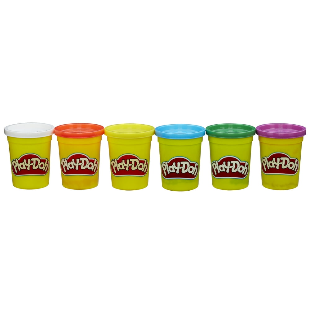 Play-Doh 4 Primary Colors Plus 2 Cans Value Pack (MultiColor) - Walmart.com - Walmart.com
