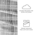 thumbnail image 6 of Noble Linens 4 Piece Pattern Microfiber Bed Sheets Set, Gray Polka Dot, Full, 6 of 10