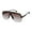 Brown, variant on Rocawear Men's R1559 Vented UV400 Protective Square Aviator Pilot Fashion Sunglasses, 65mm