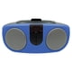 thumbnail image 2 of Proscan PRCD243M-BLUE Caja portátil de CD portátil de 2,4 vatios RMS con radio AM/FM (azul), 2 of 4
