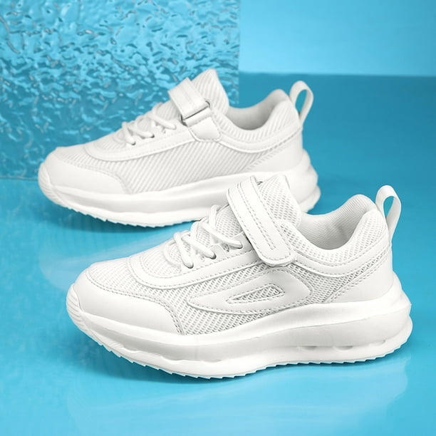 XEGLSBU Girls Shoes Size 1.5 Children's Net Breathable Solid Color