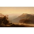 thumbnail image 2 of Charles H. Chapin 14x10 Gold Ornate Wood Frame and Double Matted Museum Art Print Titled - Sunset on the Hudson, 2 of 4