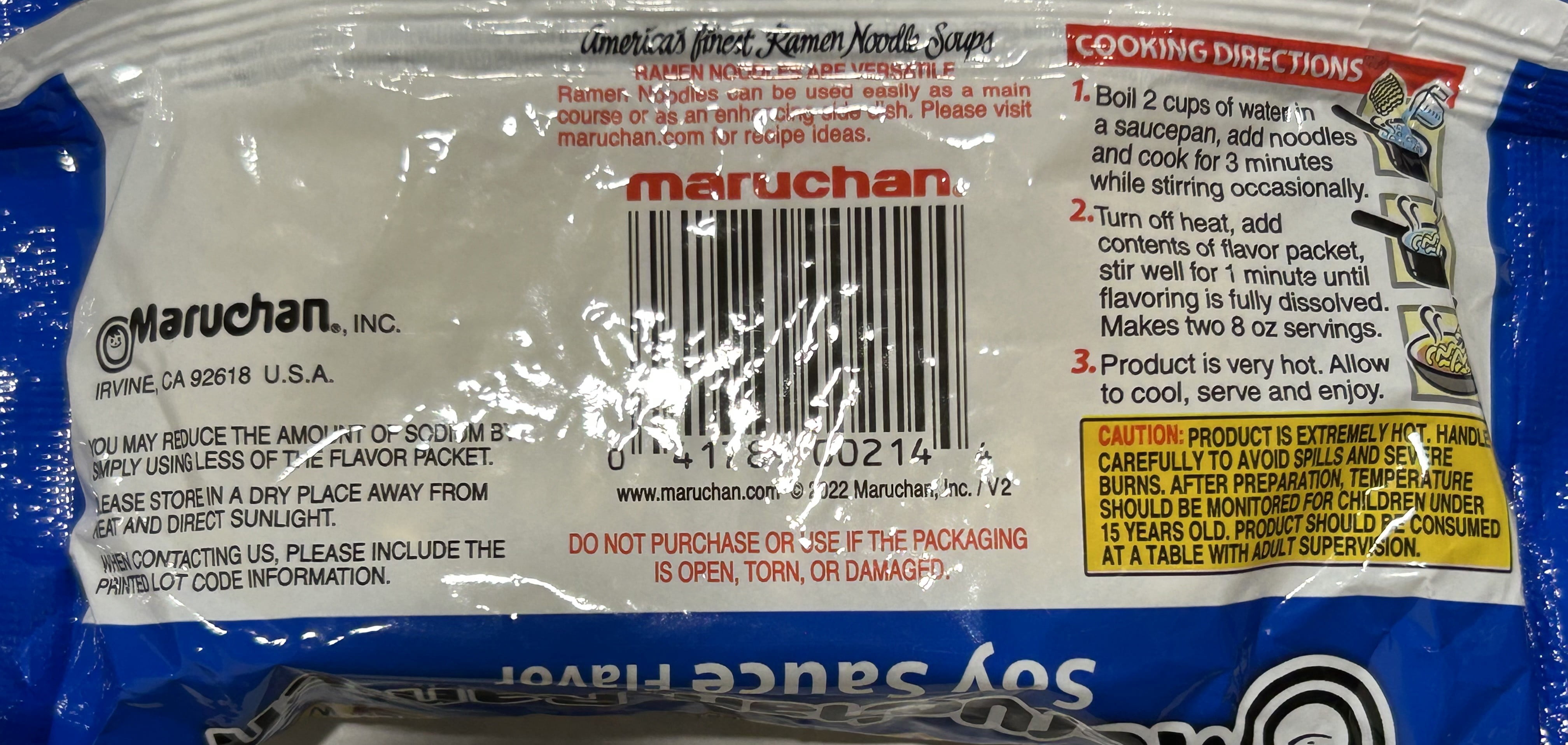Maruchan Ramen Noodle Soup Soy Sauce Flavor (Pack of 32)