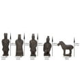 thumbnail image 7 of THY Set of 5 Antique Reproduction Qin Dynasty Terracotta Warrior Statuette Miniatures - Black, 7 of 7