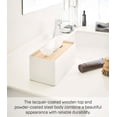 thumbnail image 4 of Yamazaki Home Tissue Box Cover - Rectangle, Ash, Steel, Lid, No Assembly, 4 of 7