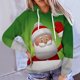 thumbnail image 3 of Suéter de cuello redondo con estampado 3D de manga larga para hombres y mujeres Suéter con capucha informal con elementos navideños Pompotops  FGAJ18387, 3 of 7