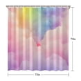 thumbnail image 5 of Pastel Rainbow Clouds Shower Curtain 72"x72" ,Bathroom Decorative Shower Curtains Set with 12 Hooks,Modern Waterproof Washable Shower Curtain, 5 of 6
