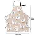 thumbnail image 5 of Uemuo White Goose Pattern Waterproof Apron Adjustable Dishwasher Apron- Apron for Women Men Heavy Duty Work Apron for Dishwashing Chemical Lab, 5 of 9
