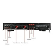 4000W 5 Channal Stereo AV Power 5CH Car Subwoofer Speakers LED Digital Amplifier For ,Efficient Heatsink