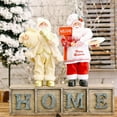 thumbnail image 6 of Cooking Chef Santa with Gingerbread House Statue Santa Figurine Cloth Resin Christmas Decoration Ornament Xmas Gift, 6 of 6