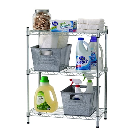 Workchoice 3 Tier Zinc Metal Shelving Unit Com