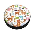 thumbnail image 2 of Kdxio Spare Tire Cover for RV Trailer, Waterproof Wheel Cover,Camper Spare Tire Cover Fit for Rv SUV Truck Travel Trailer 17 inch-Animal Cartoon Style, 2 of 8
