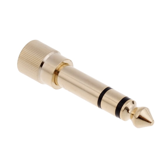 Headphone Adapter Gold Plated 6.35mm to 3.5mm Plug Converter for Digital Pianos