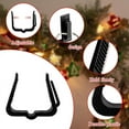 thumbnail image 6 of 50Pack Holiday Light Clips Outdoor Hooks Christmas Hanger for Roof Gutter Fence Black, 6 of 10