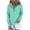 Light Blue, variant on VEKDONE Button Drawstring Hoodies for Women Fall Winter Thin Fleece Long Sleeve Hooded Sweatshirt Solid Color Loose Fit Pullover Top with Pockets Purple XXL