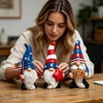 thumbnail image 3 of Outdor Figurines de Lutins Patriotiques Décorations du 4 Juillet 3 Pcs Lutins en Résine Rouges Blancs Bleus Statues de Lutins pour la Fête de l'Indépendance Jour du Souvenir Jour des Anciens Combattants, 3 of 5