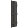 thumbnail image 4 of Ekena Millwork 12"W x 67"H Mid-America Vinyl, Standard Size Three Board Spaced Shutters, w/Installation Shutter-Lok's & Matching Screws (Per Pair), 018 - Tuxedo Grey, 4 of 13