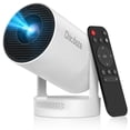 thumbnail image 1 of Mini Projector with WiFi and Bluetooth, Smart Portable Projector with 4K Support, 5w Sound Base Speaker, 260 ANSI, 210&deg; Rotation, Auto Keystone C, 1 of 8