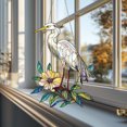 thumbnail image 3 of Great Egret Window Hanging - Acrylic Suncatcher with Floral Accents - Elegant Home Decor Gift for Mom, Mother’s Day, Bird Lovers & Nature Enthusiasts, 3 of 4