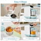 thumbnail image 3 of Baby Food Maker Chefhandy, batidora, vaporizadora, puré blanco y azul, 3 of 8