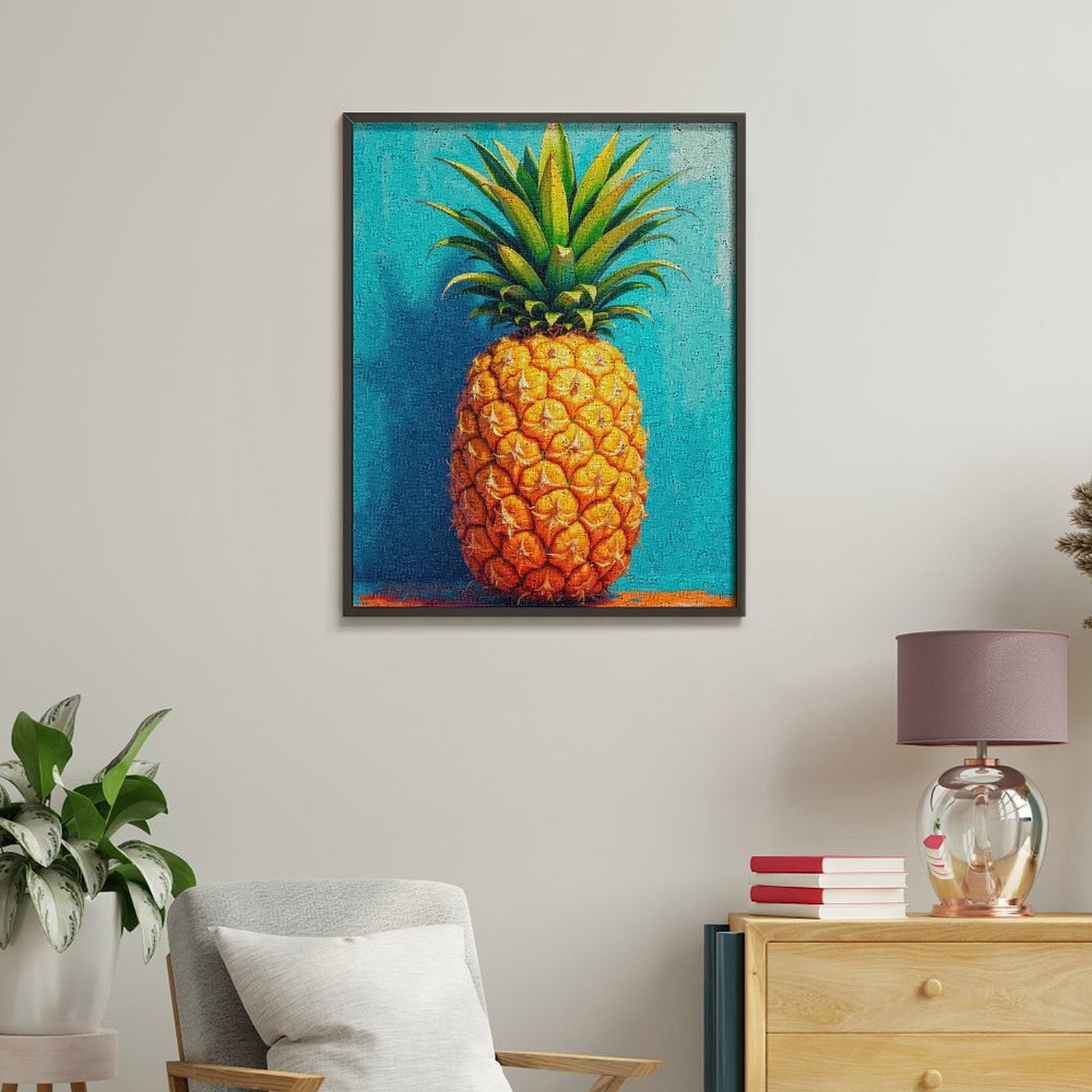 Paint By Numbers Kit for Adults Beginner - Juicy Tropical Fruit Art Print DIY Canvas Painting Kits for Adults, Frameless Paint By Number for Adults for Home Wall Decor 16x20 Inch