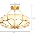 thumbnail image 5 of DENEST Modern Ceiling Light Semi Flush Mount Lighting Fixture Ceiling Lamp Chandelier, 5 of 7