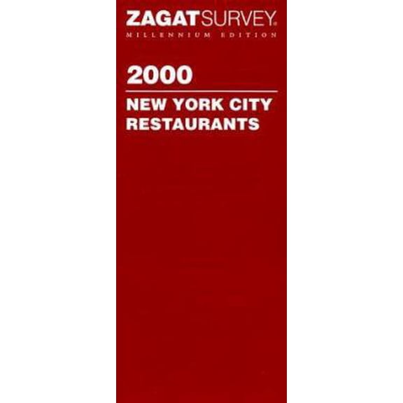 Pre-Owned Zagatsurvey 2000 New York City Restaurants (Paperback) 1570062021 9781570062025