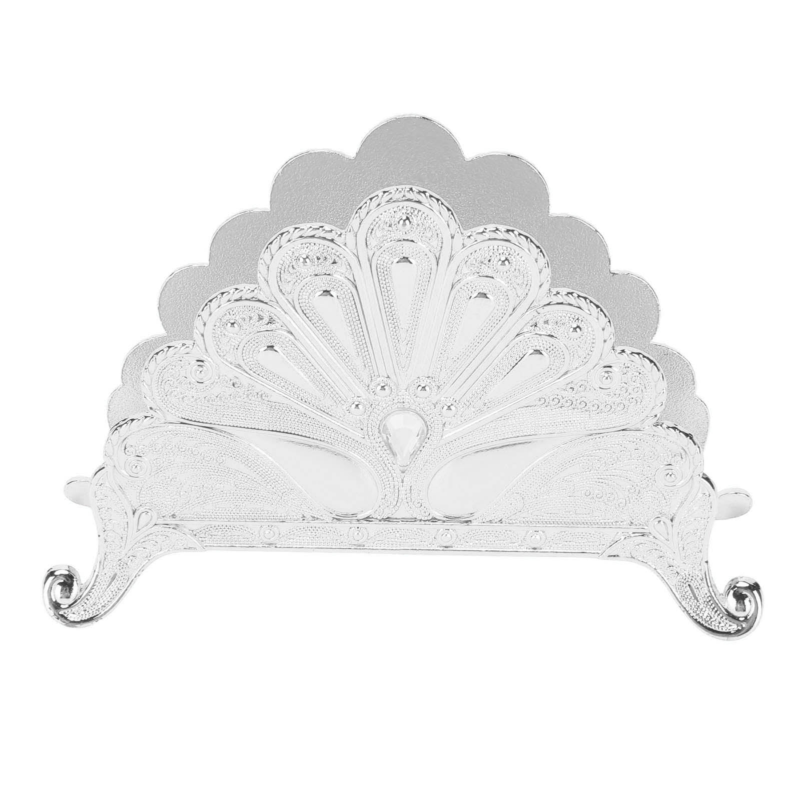 Napkin Holder, Decoration Metal Peacock Embossed European Style Paper Napkin Holder Freestanding