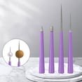 thumbnail image 2 of Convenient Tipped Bead Reamer 4 Pcs Burr Beading Hole Enlarger Tool for Remove Burrs Enlarge Holes, 2 of 9