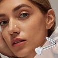 thumbnail image 2 of Wentin Reduced Nose Jewelry Stainless Steel Nose Rings Hoop Studs Body Piercing Jewelry Nose Ring Hoop For Women,Nostril Piercing Jewelry, 2 of 3