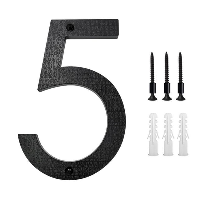 Feltree 5 Inch Modern Metal House Numbers Door Number House Address Letters and Numbers for Outside Signs