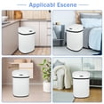 thumbnail image 3 of 13 Gallon Kitchen Trash Can Automatic Stainless-Steel Garbage Can with Touch-Free & Motion Sensor, Anti-Fingerprint Mute Designed Brushed Trash Bin,White, 3 of 8