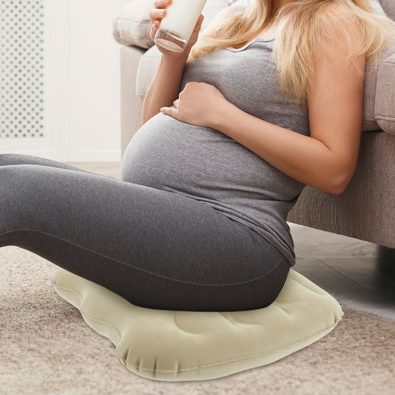 Jokapy Inflatable Donut Seat Cushion, Portable Support Pillow for Chair, Car, Back Pain Relief