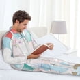 thumbnail image 6 of Picia Cute Elephant Pattern Men’s Long-Sleeve Sleepwear Set - Soft 2-Piece Loungewear with Pockets, Comfy PJs for Relaxing Nights-X-Large, 6 of 7