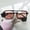 Black Frame Pink Lens, variant on Men's and women's square high-end sunglasses, new model aviator double-beam 2026 black