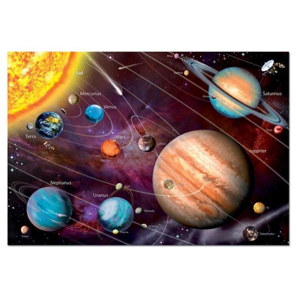 Educa Solar System 1000 Piece Science Glow in the Dark Jigsaw Puzzle ...