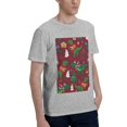 thumbnail image 2 of Bingfone Dinosaur Christmas Happy New Year Men'S Loose Fit Short-Sleeve Pocket T-Shirt, 2 of 7