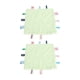 thumbnail image 1 of Manta De Etiquetas Para Bebés, 2 Piezas Manta De Seguridad Con Etiquetas Para Bebés Algodón Puro Para Viajes Diarios, 1 of 7