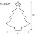 thumbnail image 2 of 25 Units Acrylic Christmas Ornaments Tree 1/8" Thick - Clear or Solid Color - (Size 6") Made in USA, 2 of 5